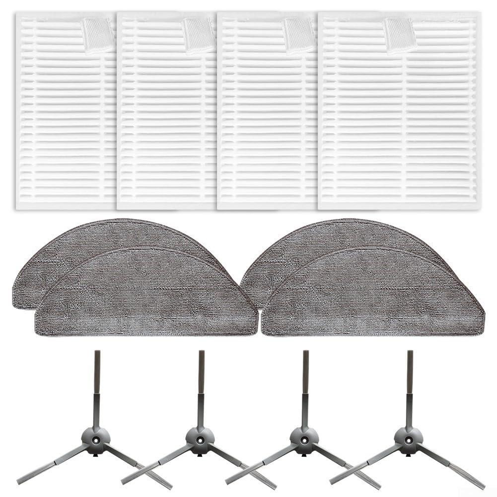 Dripio Stofzuigeraccessoire-set met 4 filters, 4 dweilpads en 4 borstels compatibel met model A