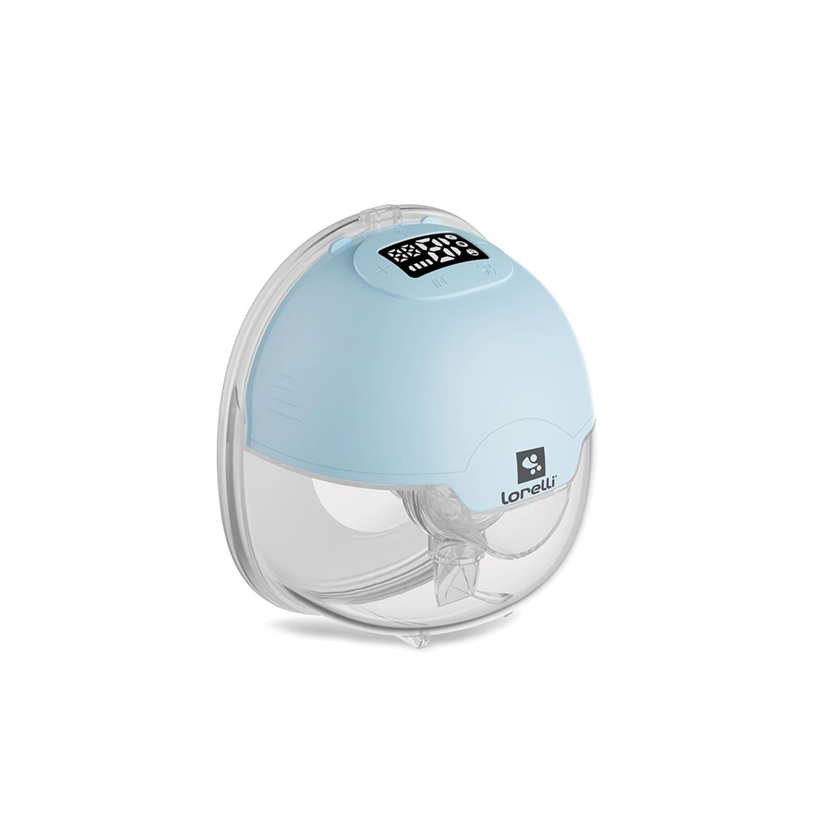 Lorelli elektrische Milchpumpe Aya, 180 ml 3 Modi 15 Vakuumstufen Timer tragbar blau