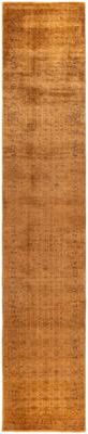 Overton "Overdyed One-of-a-Kind Hand-Knotted Area Rug - Brown - 2' 9"" x 14' 5"""