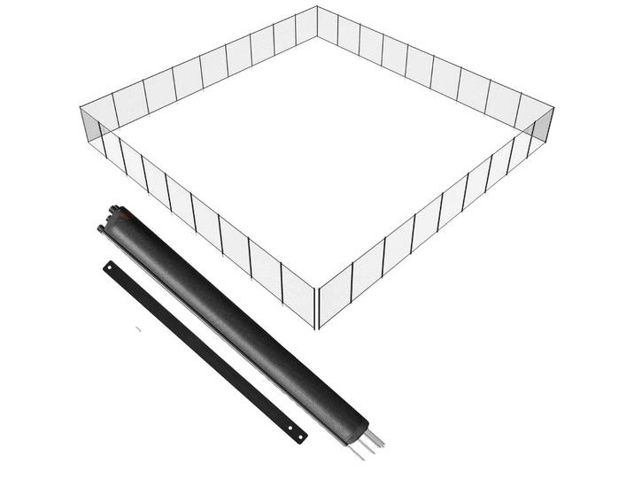 Clôture de piscine VEVOR 1\,21 x 32\,91 m\, clôture amovible de sécurité pour enfants\, clôture de piscine facile à installer soi-même\, filet de clôture de piscine en PVC Teslin 340 g protège les enfants et les animaux domestiques