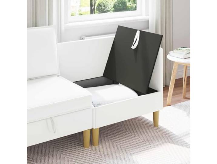 KTHLBRH Quadratischer Sitzhocker aus braunem Stoff Struktur aus Sperrholz, ergonomischer Schaum, leicht zu reinigen, Verwendung im Innenbereich