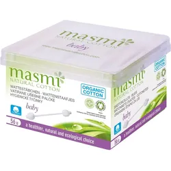 Bio Ohrstäbchen Baby 100% Bio Baumwolle Masmi 56 ST