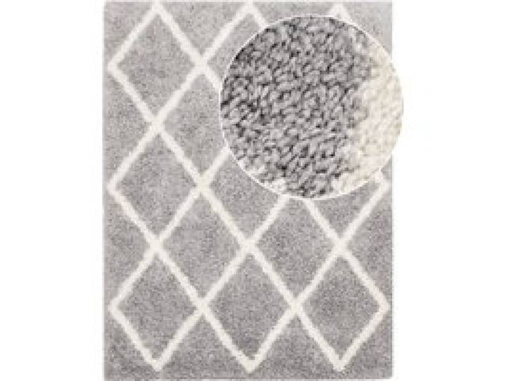 Tapis à poils longs Arizona gris-blanc 60x100 cm