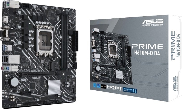 ASUS PRIME H610M-D D4 mATX Mainboard - Sockel 1700