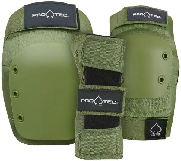Inline Schoner Kinder Pro-Tec Junior Street Schutz-Set (Youth S - Army Green)