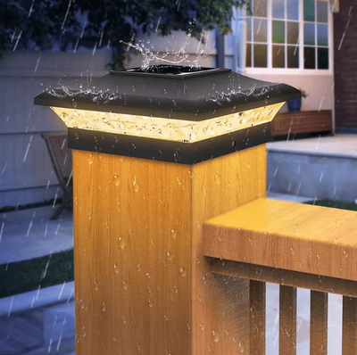 Inspire Curations Solar Fence Pillar Post Light IP65 Waterproof LED Garden Gate Lamp (3000K 6000K) Solar Fence Pillar Post Light IP65 Waterproof LED Garden Gate Lamp (3000K 6000K)