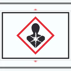 HB-Druck Aufkleber Gesundheitsgefahr Symbol Sensibilisierung der Atemwege A3 (297x420mm)