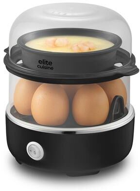 Elite Cuisine EGC5211 Bk Automatic Easy Egg Cooker, 14 Eggs