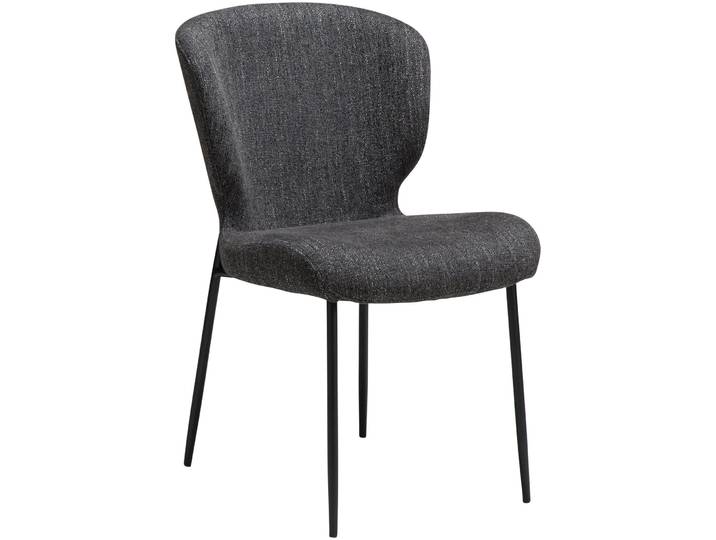 DAN-FORM Stuhl 2er-Set Glory black Stoff