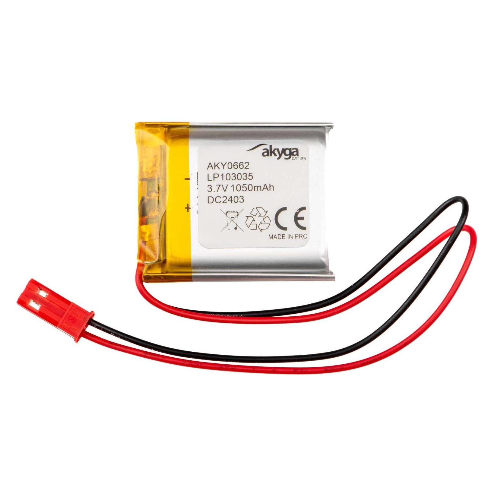 Akyga LP103035 Akkupack x Spezial-Akku LiPo 3.7 V 1050 mAh (1 Stk., 1050 mAh) (AKY0662)