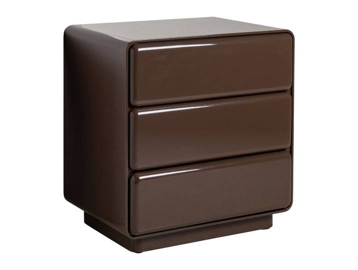 Nachttisch Demy Chestnut – Schlafzimmer-Nachtschrank aus MDF