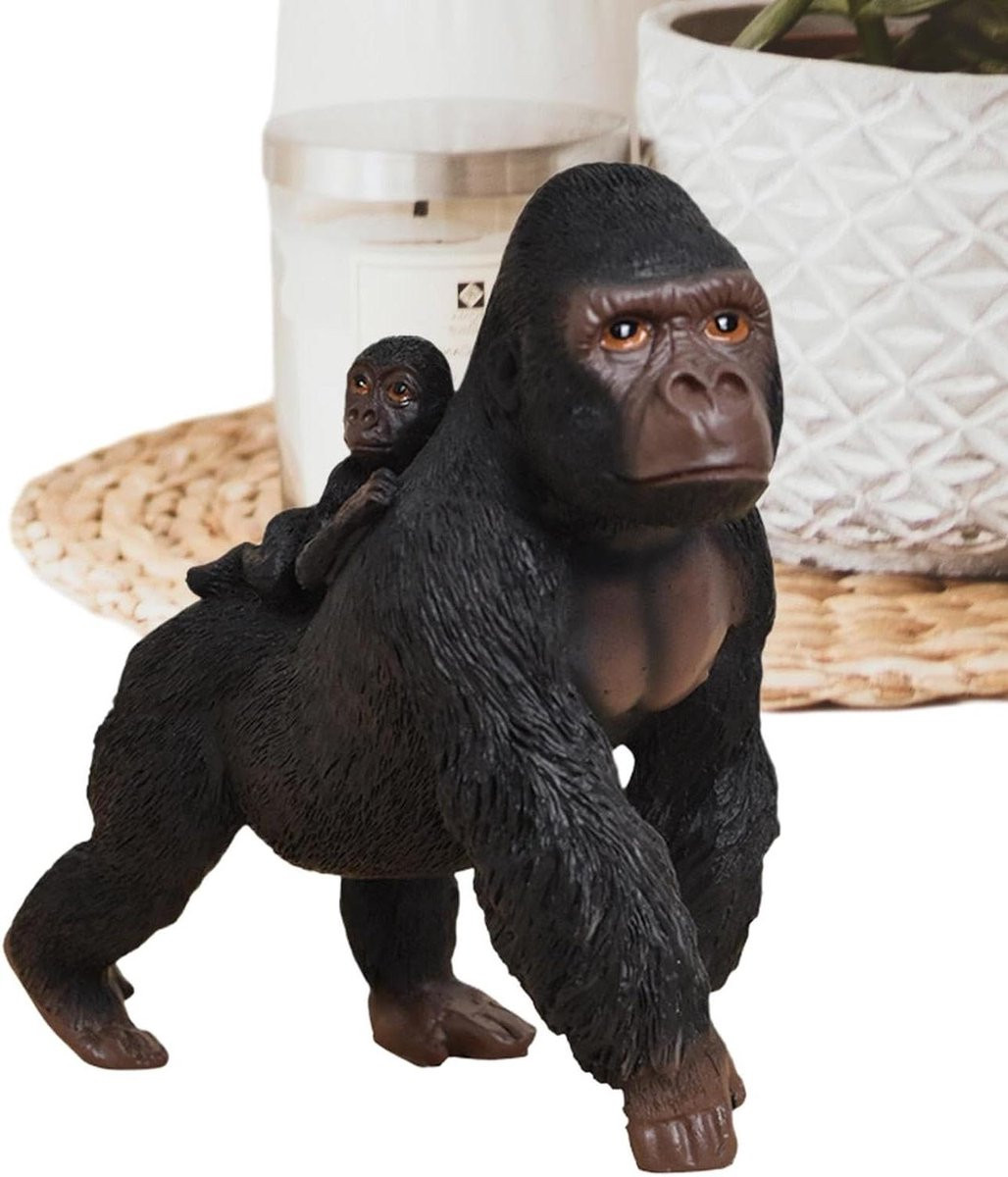 Gorilla sculptuur - Gedetailleerd hars beeldje voor decoratie - Hoogte: 165 cm