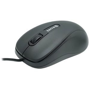 Terra Maus 1500, 1075853, 3 Tasten, 1000 dpi, mit Kabel, schwarz