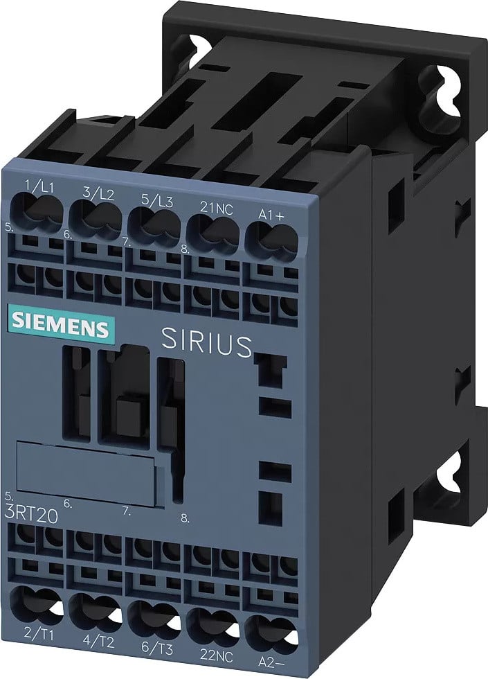 Siemens 3RT2018-2FB42 Contactor met 3 contacten, 690 V/AC, B/D/H: 70 x 50 x 73,5 mm