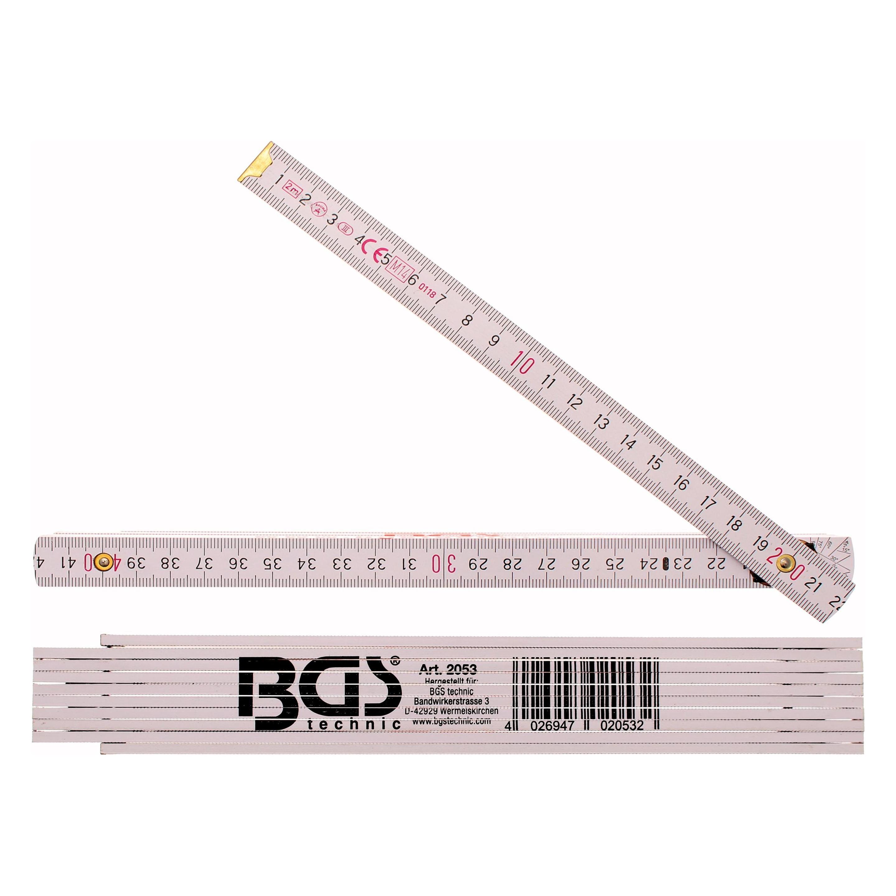 BGS Holz-Gliedermassstab 2 m (2 m) (2053)