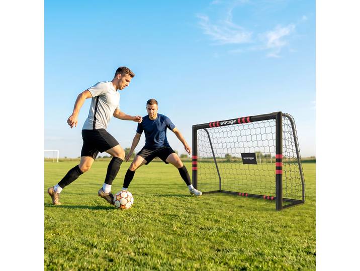 SPORTNOW But Football 1,8x1,2m Extérieur Robuste Filet et Ancrages