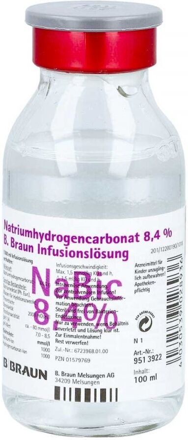 Natriumhydrogencarbonat B.braun 8,4% Glas