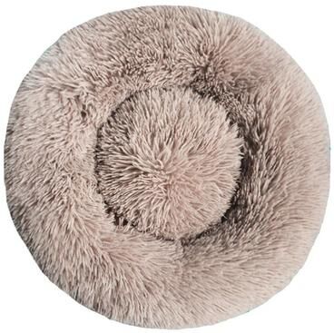 Uplift Picks Calming Plush Pet Bed For Cats And Medium Dogs coffee 40 Cm shaped