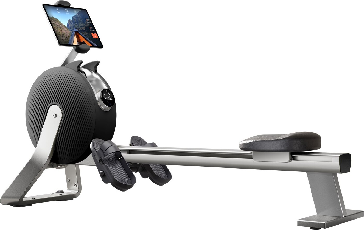 Rudertrainer BR3000K kabellos mit Eigenstromversorgung und Bluetooth schwarz