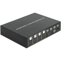 Delock Multiview, KVM Switch, Schwarz
