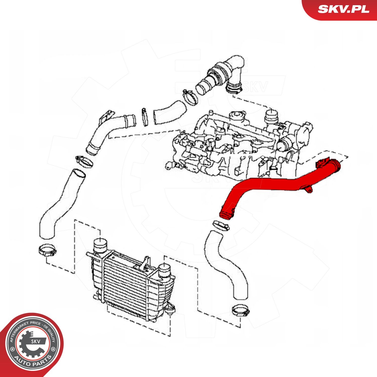 Esen Skv Ladeluftschlauch 43skv099 Für Datsun