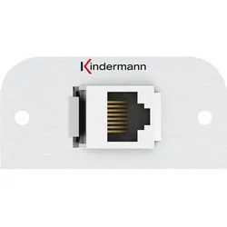 Kindermann Anschlussblende CAT6 Genderchanger KIN 7441000526 (CAT6), Netzwerkkabel