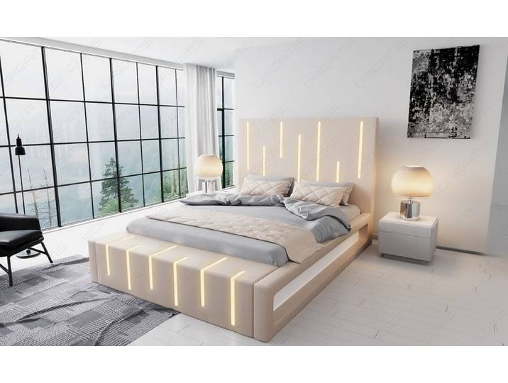 Wasserbett Milona mit LED im Kopf- und Fußteil