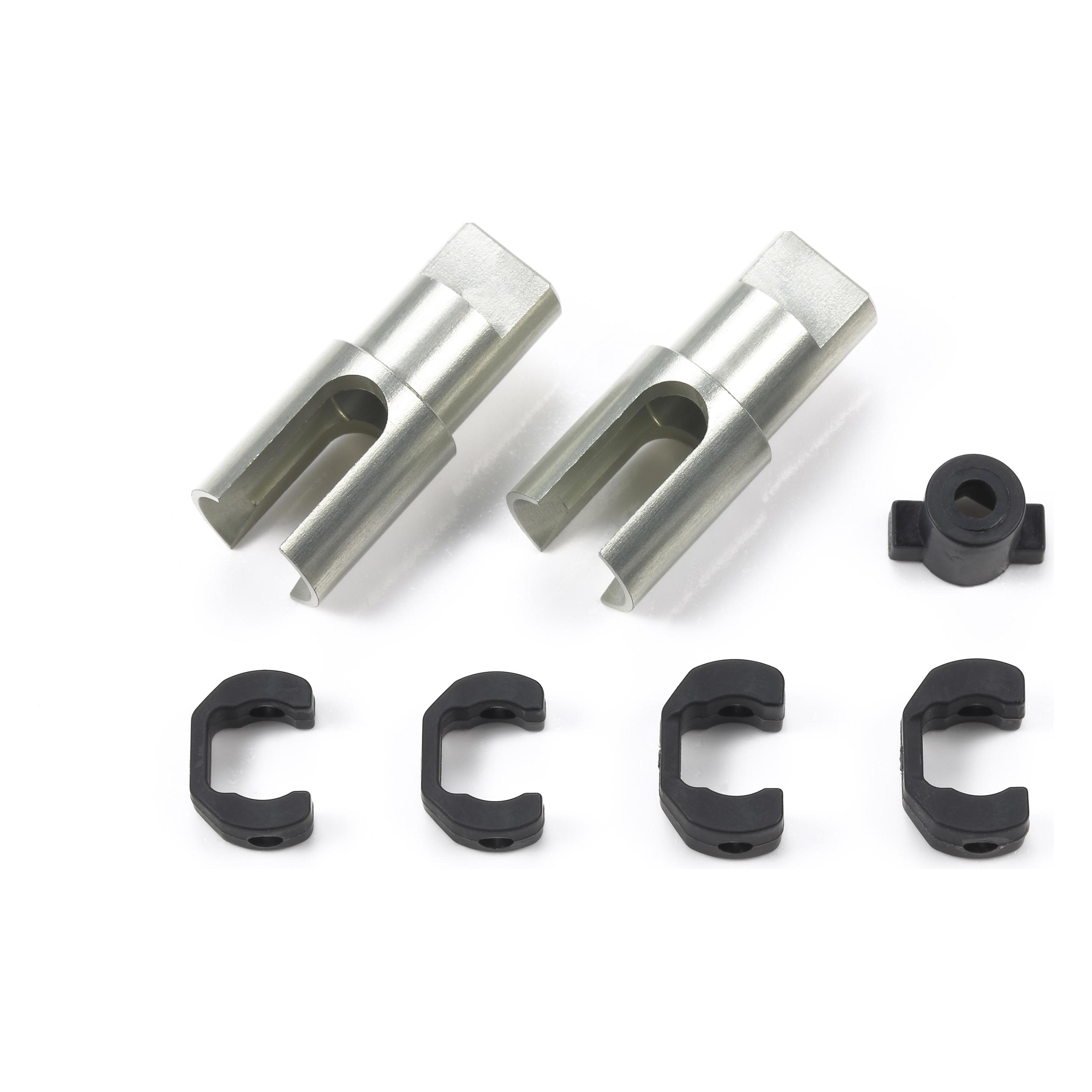 Tamiya TRF420 Aluminum Front Direct Cups (2) (TAM 51647)