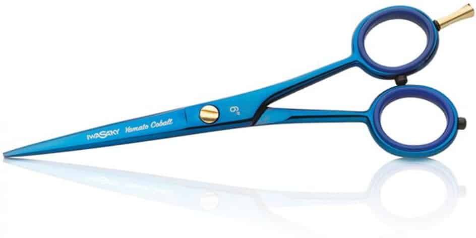 Forbici per capelli da taglio parrucchiere Acciaio giapponese 430 Iwasaki Yamato Cobalt 6"