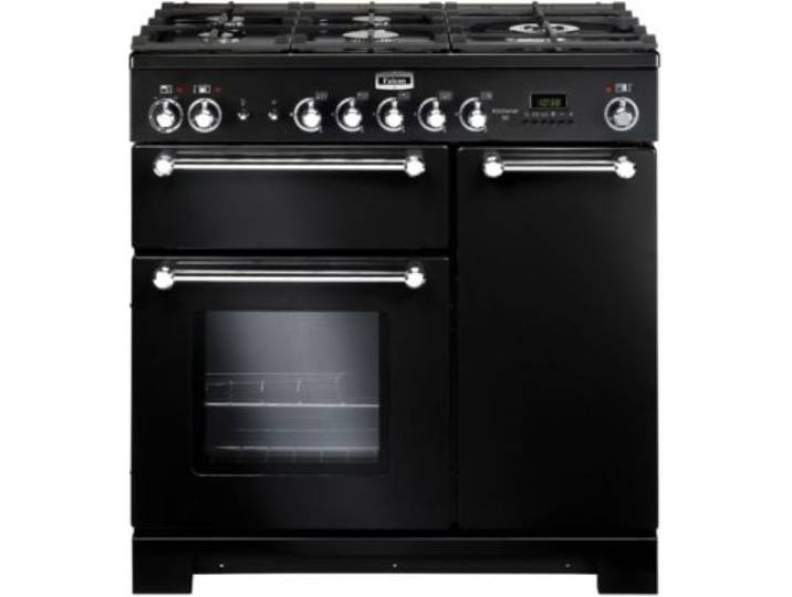 Falcon - Piano De Cuisson Gaz Kitchener 90 Noir + Wok Et Plancha