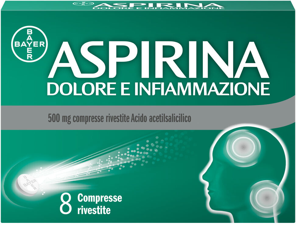 BAYER SpA Bayer, Aspirina Dolore e Infiammazione, 8 Compresse