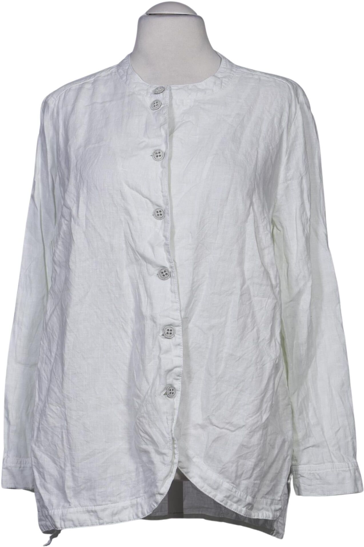 Kj brand Damen Blazer, Weiß, Gr. EU 46, Leinen - Second Hand