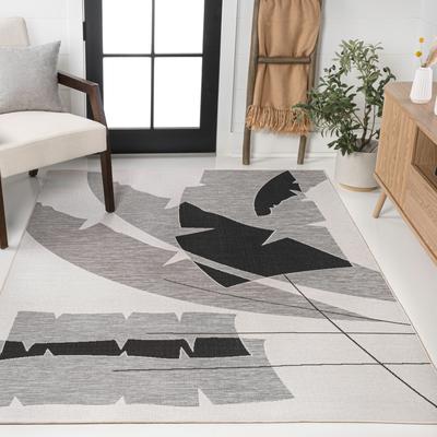 JONATHAN Y Shelby Coastal Vintage Abstract Palm Leaf Indoor/Outdoor Area Rug
