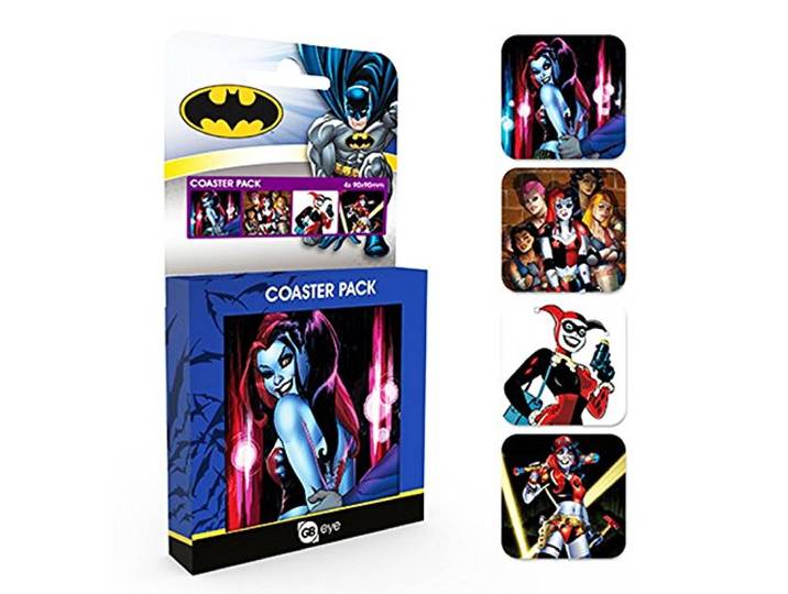 DC Comics Harley Quinn Coaster Pack, Hout, Diverse