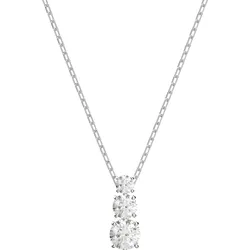 Swarovski Stilla Attract Anhänger, Rundschliff, Weiß, Rhodiniert