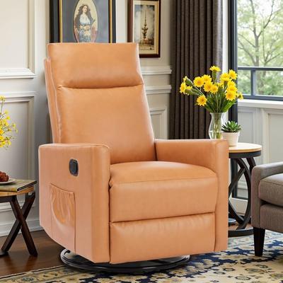 LAKHIRI Recliner Chair, Swivel Rocking, Glider Rocker Recliner, Nursery Chair With Footrest For Living Room