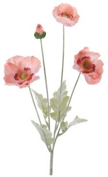 Melrose International Poppy Floral Spray (Set of 6)