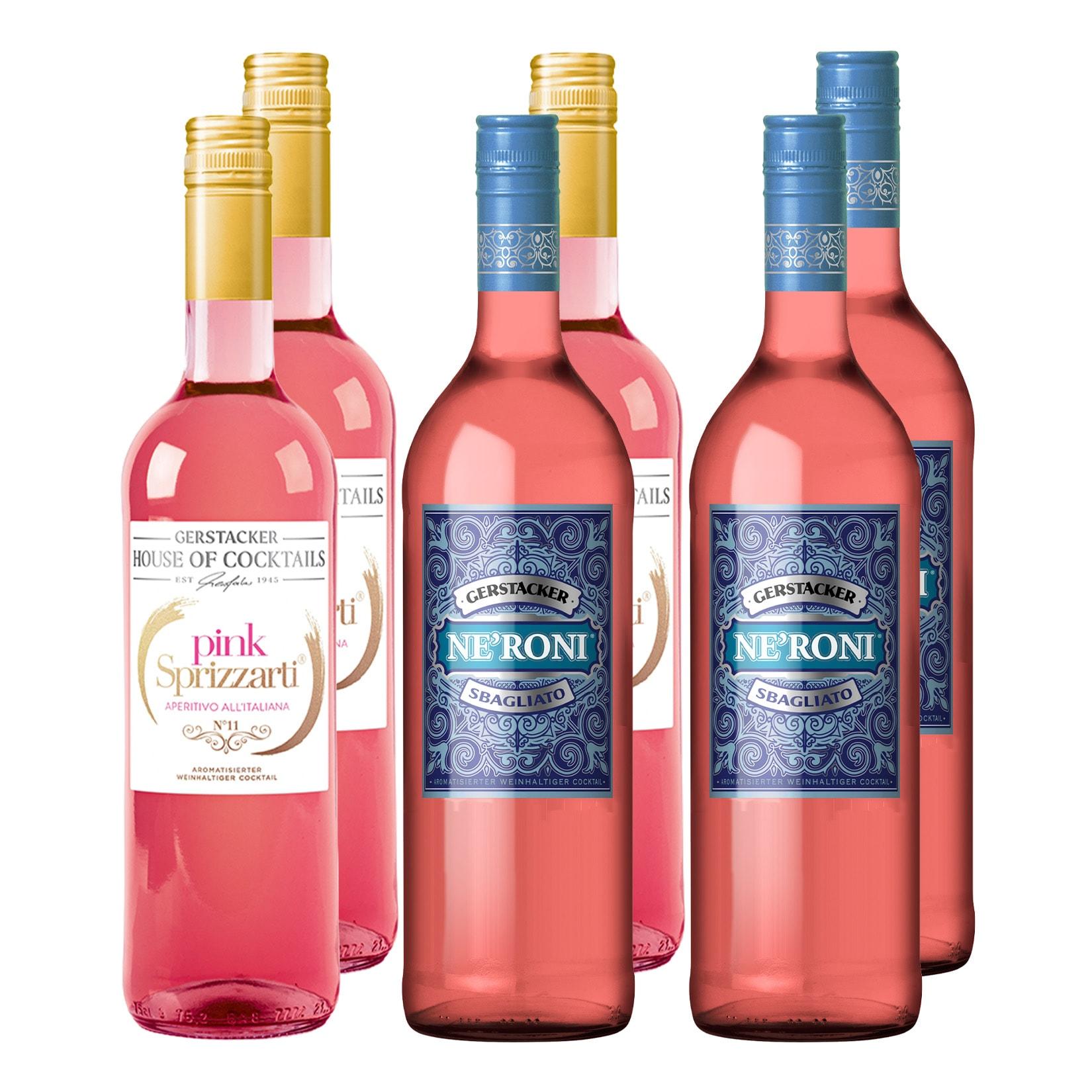 Gerstacker House of Cocktails Mischkarton verschiedene Sorten 5,0 - 6,0 % vol 6 x 0,75 Liter