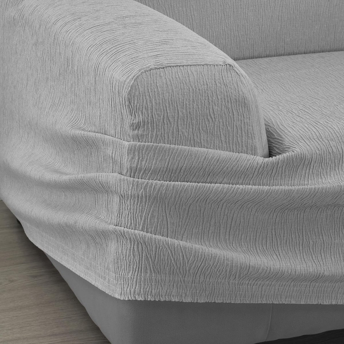 Grijs elastische bankhoes voor 3-zitsbanken