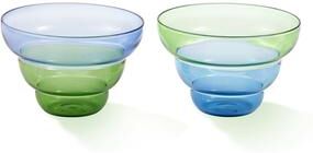 BIDKhome Snack Bowl Mizu Kiri Dark Blue Set 2