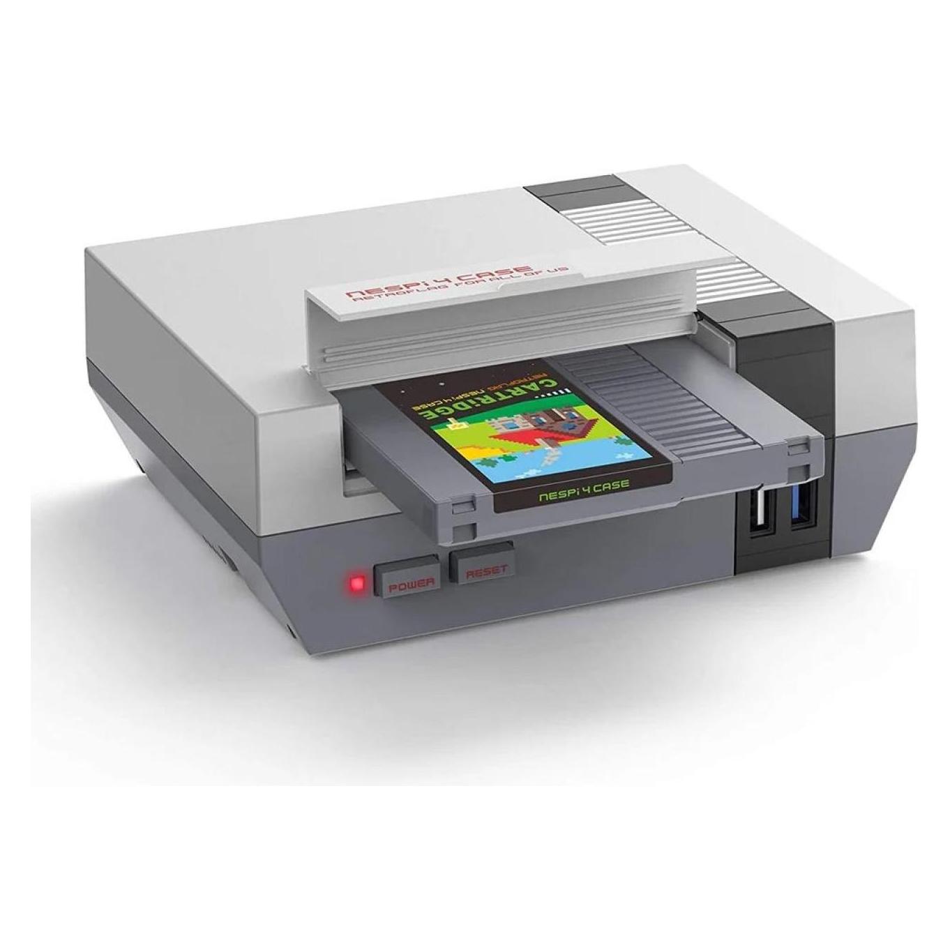 Retroflag RPI4 NESPI CASE - Gehäuse für Raspberry Pi 4 NES-Design grau (NESPI4)