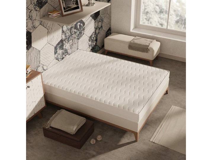 Matelas Confort 160x200 cm Hauteur 15 cm Mousse Polyuréthane Hypoallergénique Confort équilibré