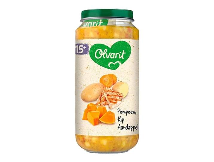 OLVARIT 15maanden+ Pompoen Kip Aardappel 250 gr