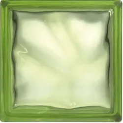 Glassblocks Glasbaustein green 19x19x8 cm glanz 1908WGREEN
