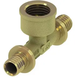 TECE, Zubehör Sanitärinstallation, TECEflex T-Stück IG, Siliziumbronze