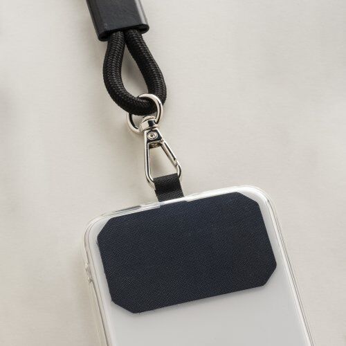 Cordino porta cellulare in poliestere con tag per personalizzazione Personalizzate o neutre