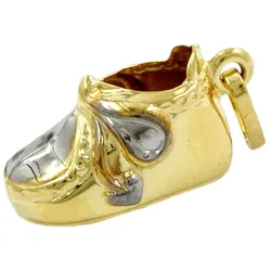 Gallay Anhänger 12x7x6mm Babyschuh 9Kt GOLD