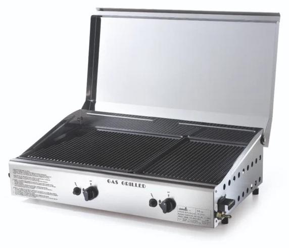 Ompagrill Piastra Di Cottura Doppia A Gas Plancha Double 4069