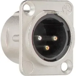 Gira XLR Flanschstecker 3-Pol D- Einsätze 003700