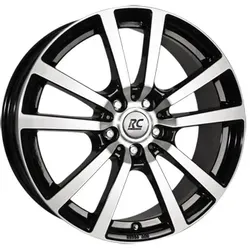 RC Design Rc25 Black Gloss Fully Polished 8x18 ET 42.5 5X108 Alufelge Schwarz